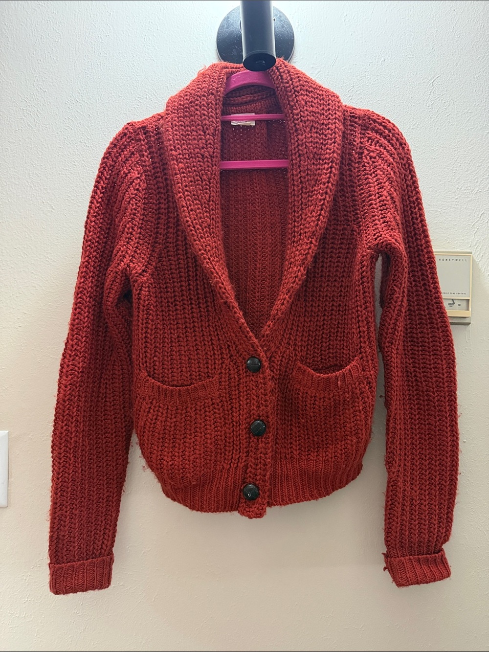 Mossimo Supply Co. Chunky Shawl Collar Cardigan - Rust